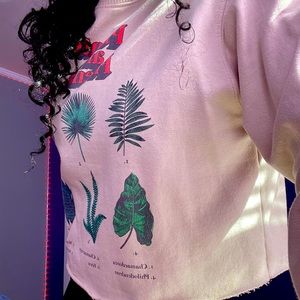 I am selling a plants are friends)cropped sweater.